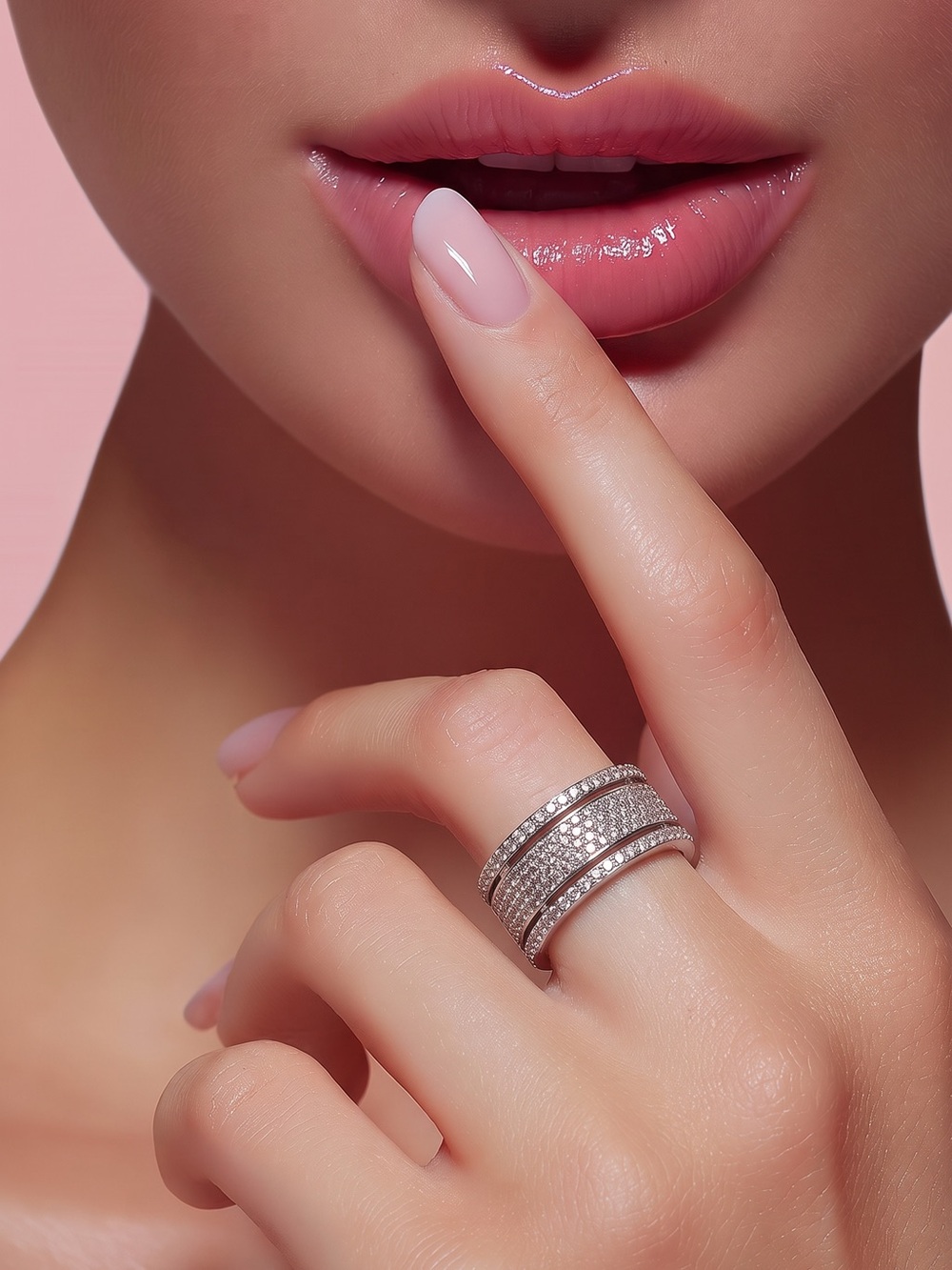 ⭐️NEW 925 STERLING ⭐️ SILVER DIAMOND RING